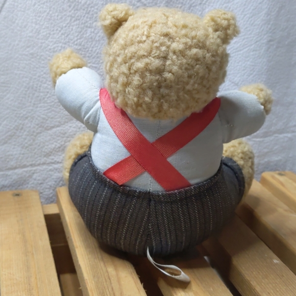 Silver International Java Bear Stuffed Teddy Bear Bowtie 1996 - Picture 2 of 7